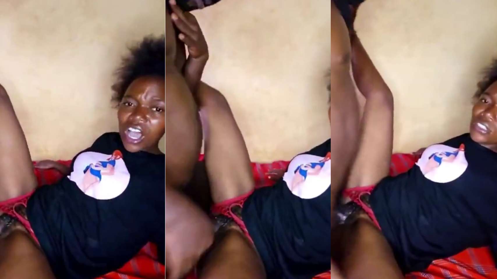 Black ebony Lady first time having this king of huge dick